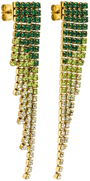 Purelei Paar Ohrstecker »Schmuck Geschenk Green Glow Ohrringe, 23452«, mit Kristallstein