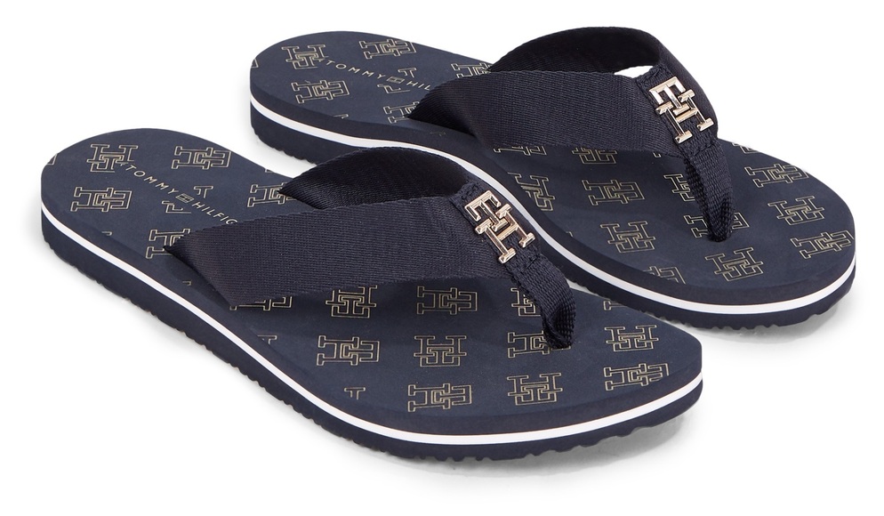 Tommy Hilfiger Zehentrenner »TH ELEVATED FLIP FLOP«, mit logobedruckter Decksohle