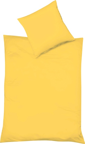 fleuresse Bettwäsche »Provence«, (3 tlg.), Bettwäsche in Halbleinen Qualität, unifarbene Bettwäsche