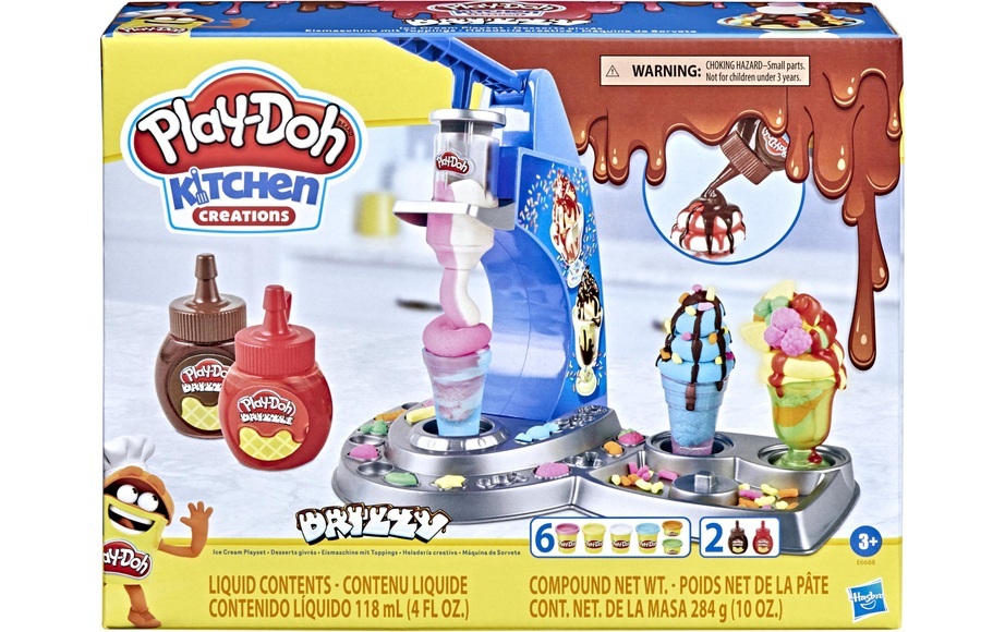 Play-Doh Drizzy Eismaschine mit Toppings