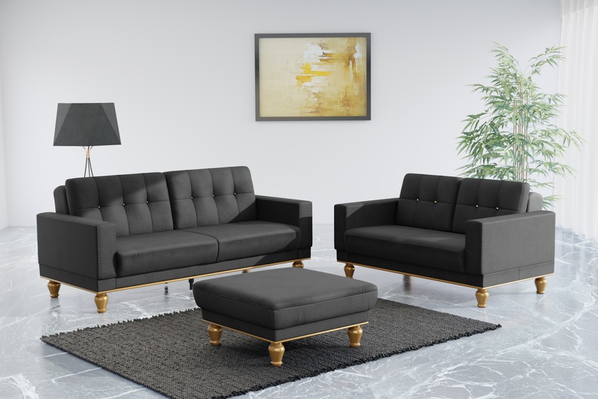 sit&more 2-Sitzer »Orient 5«, Rückenkissen mit Strass-Stein, goldfarbene Applikationen