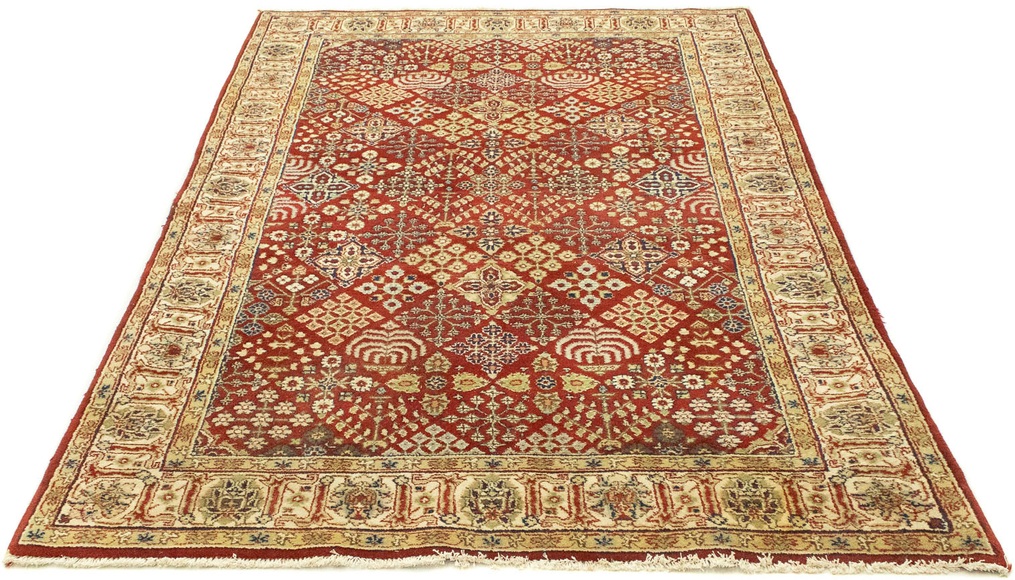 morgenland Wollteppich »Sarough Teppich handgeknüpft rot«, rechteckig, 12 mm Höhe