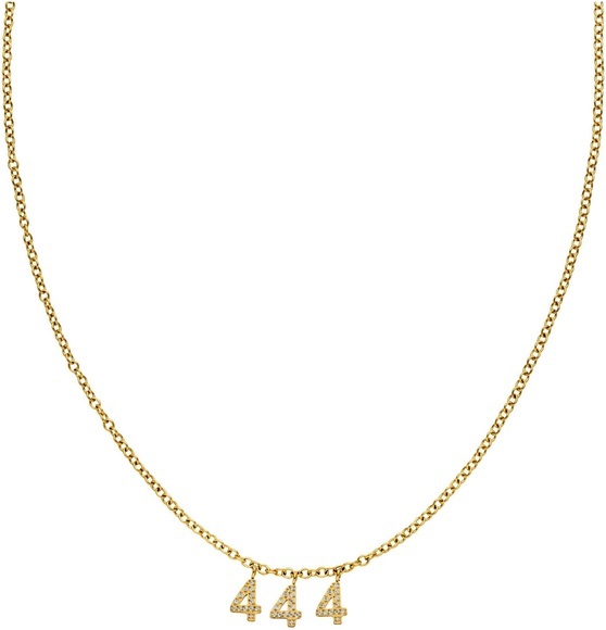 Purelei Kette mit Anhänger »Schmuck Geschenk Angel Numbers, 23401, 111-222-444-777«, mit Zirkonia (synth.)