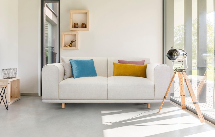 andas 2-Sitzer »Maroon«, in skandinavischem Design, mit losen Kissen