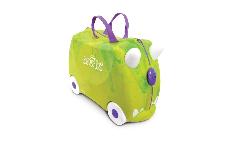 trunki Kinderkoffer - Trunkisaurus Rex - grün