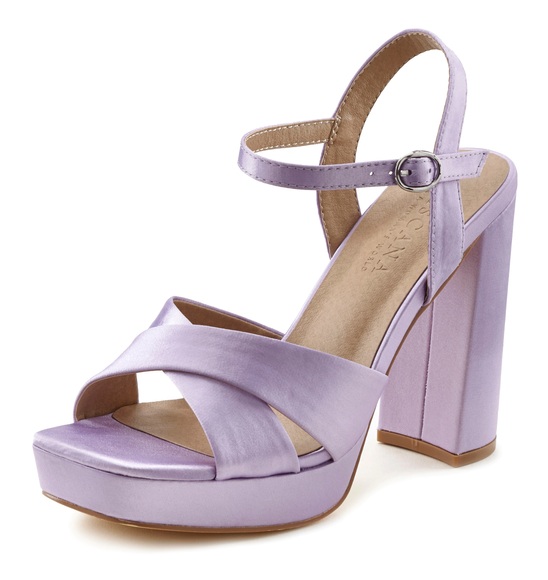LASCANA Sandalette, mit Blockabsatz VEGAN