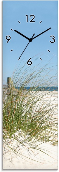 Artland Wanduhr »Schöne Sanddüne mit Gräsern und Zaun«