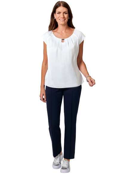 select! By Hermann Lange Shirttop, mit Zierteil am Ausschnitt
