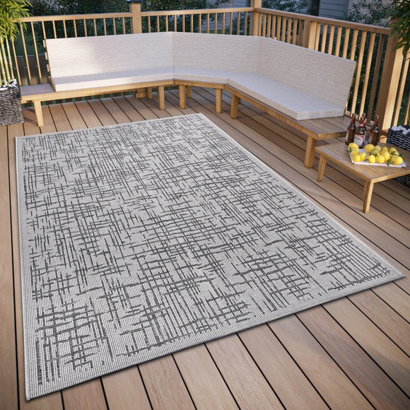HANSE Home Teppich »Telu«, rechteckig, strapazierfähig, pflegeleicht, robust, In- und Outdoor, wetterfest