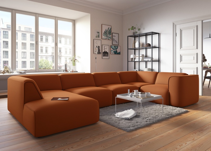 COUCH? Wohnlandschaft »Fettes Polster«, Modulsofa Set, Module einzeln für individuelle Zusammenstellung s. 