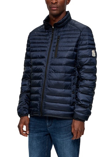 s.Oliver Steppjacke, mit Reissverschluss-Brusttasche