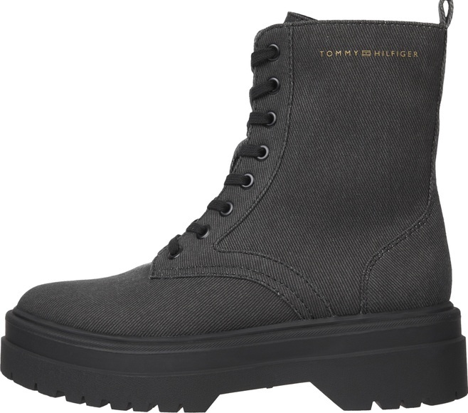 Tommy Hilfiger Schnürboots »FEMININE ESSENTIAL CANVAS BOOT«, mit Profilsohle