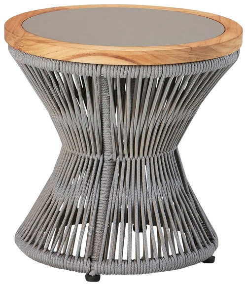 BEST Beistelltisch »Agadir«, Teakholz, 40cm rund