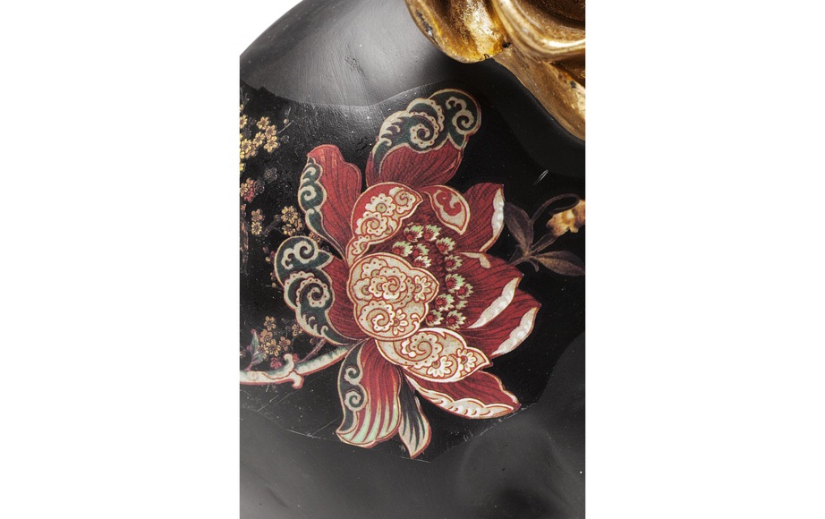 Deko Objekt Flower Skull 22cm