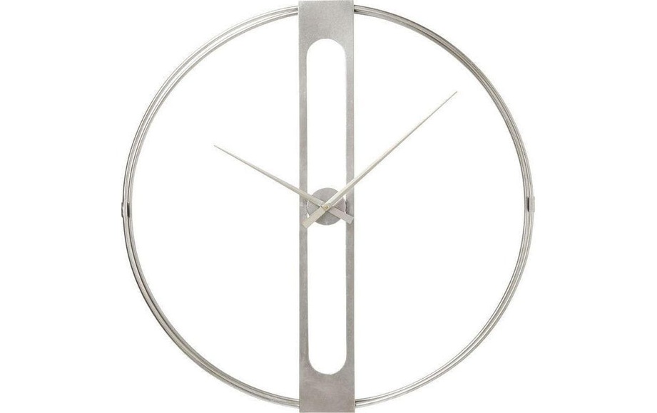 Wanduhr Clip Silber Ø60cm