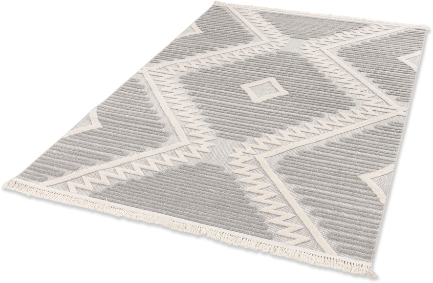 SCHÖNER WOHNEN-Kollektion Teppich »Summer 6352«, rechteckig, 6 mm Höhe, In- und Outdoor geeignet, Hoch Tief Struktur, Robuster Teppich