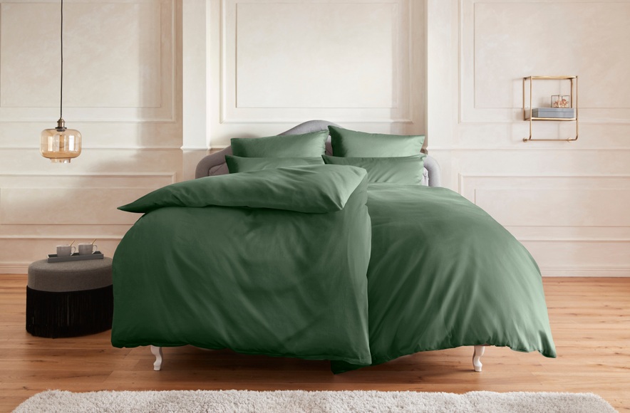 Guido Maria Kretschmer Home&Living Bettwäsche »Mila in 135x200, 155x220 oder 200x200 cm«, (3 tlg.), Bettwäsche aus Baumwolle, unifarbene Bettwäsche in Satin-Qualität