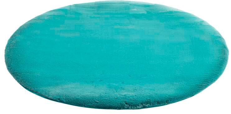 Carpet City Hochflor-Teppich »TOPIA400«, rund, besonders weich und kuschelig durch Polyester, Uni-Farben