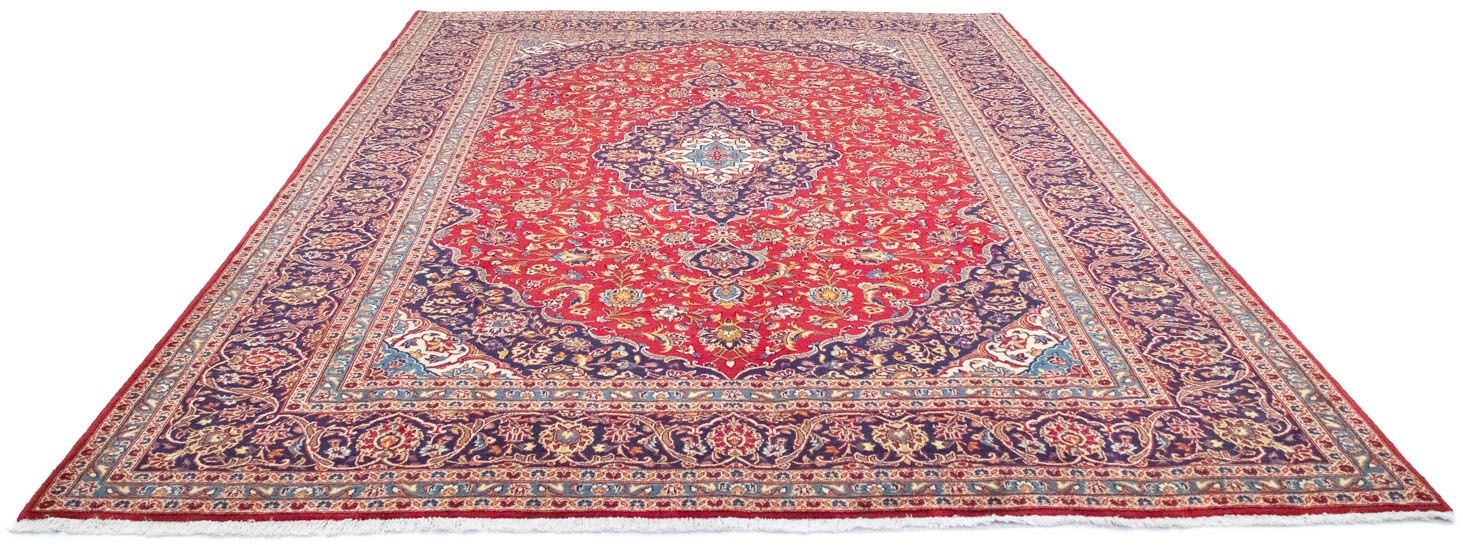 morgenland Wollteppich »Keshan Teppich handgeknüpft rot«, rechteckig, 10 mm Höhe