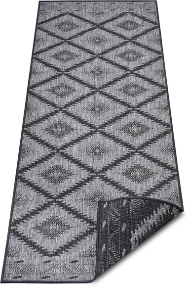 NORTHRUGS Läufer »Malibu«, rechteckig, 5 mm Höhe, In-und Outdoor geeignet, Wohnzimmer, Balkon, Terrasse, Garten, Robust, Pflegeleicht, Flachgewebe, Wendbar
