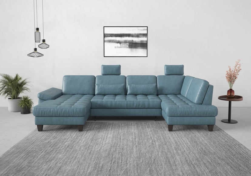 sit&more Wohnlandschaft, wahlweise mit Bettfunktion, Bettkasten, Sitztiefenverstellung