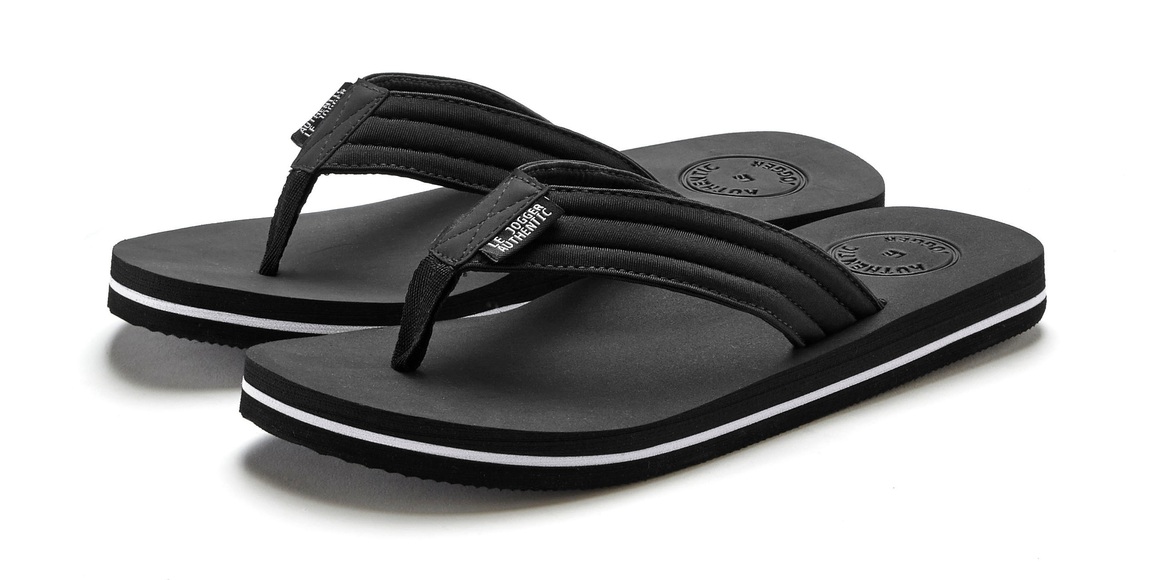 AUTHENTIC LE JOGGER Zehentrenner, aus flexiblem Material VEGAN