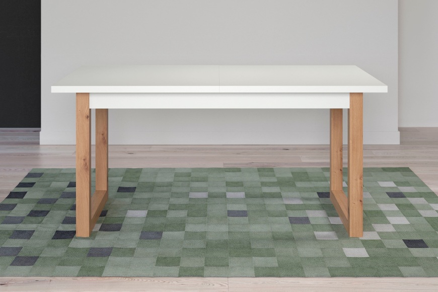 andas Esstisch »Drammen«, eckiger Esstisch, verstellbar Breite 160 bis 200 cm, Höhe 75 cm, weiss