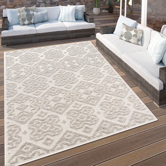 Paco Home Teppich »Stilo 864«, rechteckig, Hoch-Tief Effekt, Scandi, auch als Läufer, In- und Outdoor geeignet
