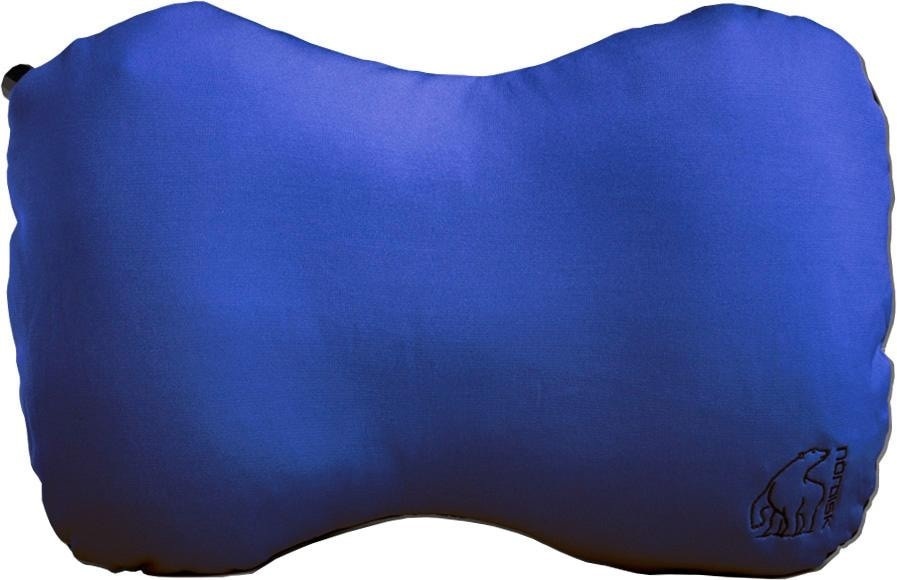 Nordisk Aften Pillow Peanut blue/black 2019 Reisekissen