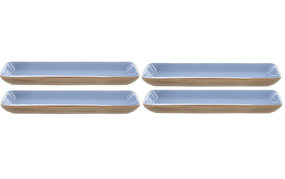 Bitz Servierplatte »rechteckig Wood Ocean«, (4 tlg.)