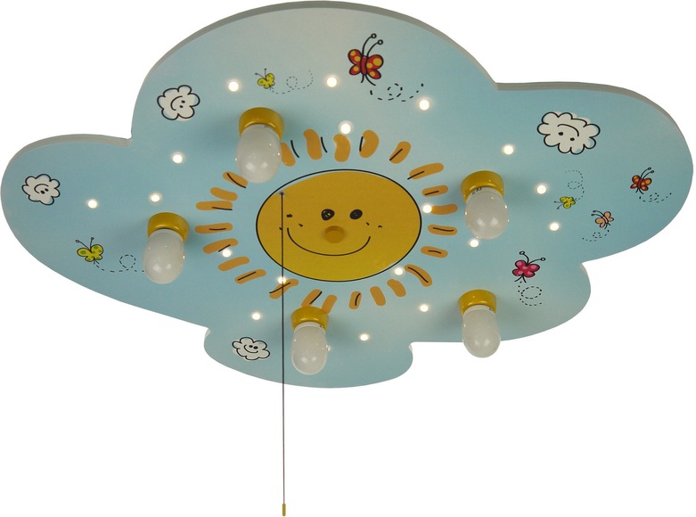 Kinderzimmer-Deckenleuchte Sunny mit LEDs