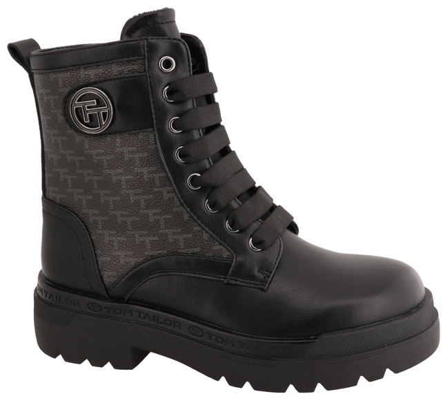 TOM TAILOR Schnürboots, mit TT-Logo-Emblem
