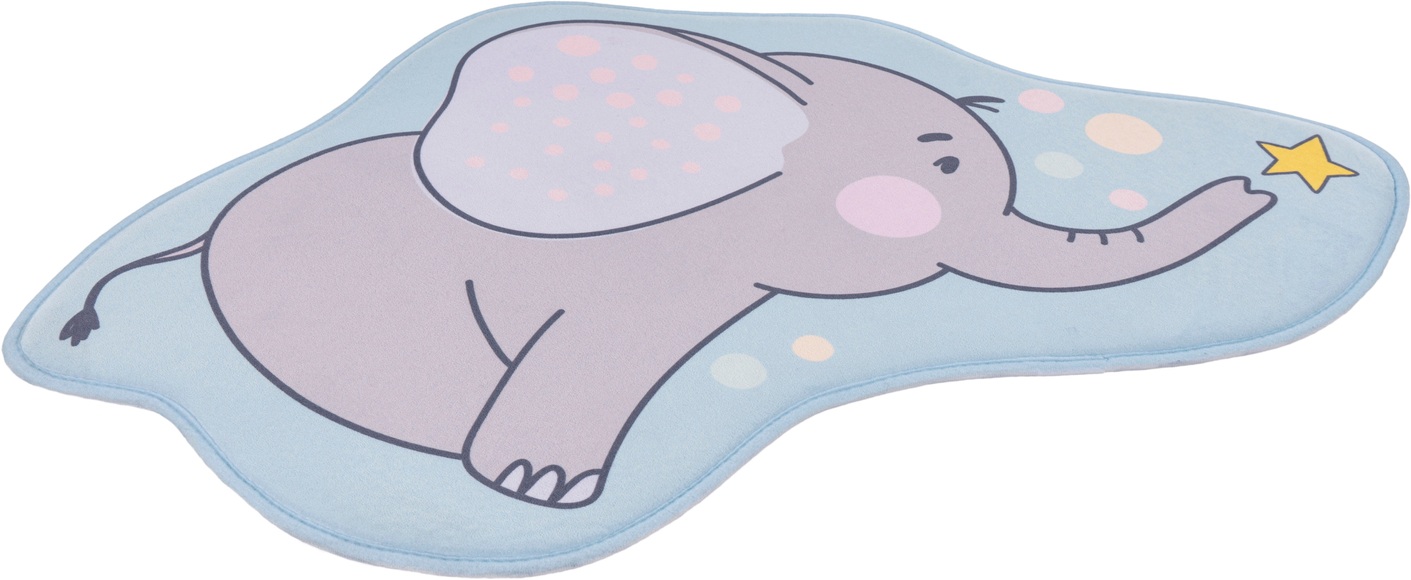 Obsession Kinderteppich »My Mila Kids 151«, Motivform, 8 mm Höhe, Motiv Elefant, waschbar, Kinderzimmer