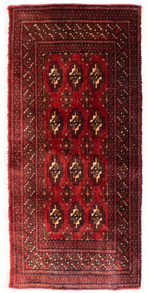 morgenland Wollteppich »Turkaman Teppich handgeknüpft rot«, rechteckig, 8 mm Höhe