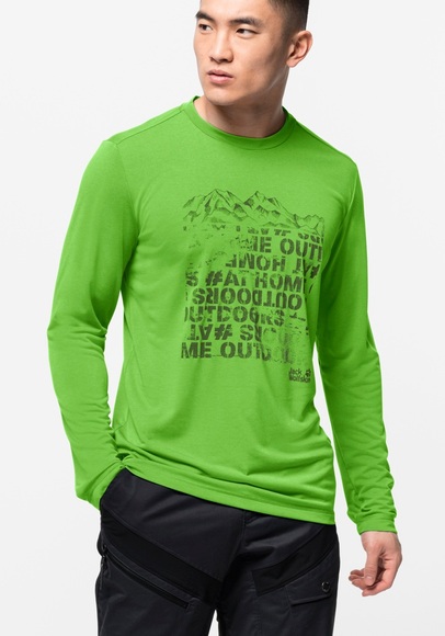 Jack Wolfskin Funktionsshirt Männer Crosstrail Peak Longsleeve Men L grün leaf green