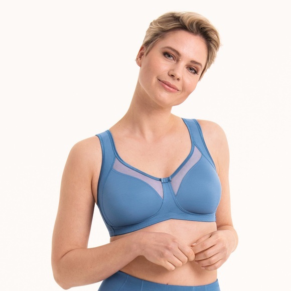 Anita - Clara Komfort BH ohne Bügel, für Damen, Blau, Größe 90/D