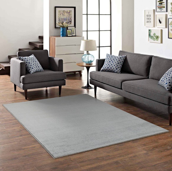 my home Teppich »Kurzflor-Webteppich GRANADA«, rechteckig, uni Soft Touch mit Glanz, Wohnzimmer, Schlafzimmer, Kinderzimmer