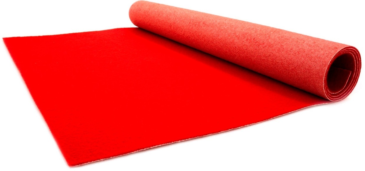 Primaflor-Ideen in Textil Läufer »Eventteppich PODIUM«, rechteckig, 2,6 mm Höhe, Breite 100 cm, robuster Nadelfilz, Uni Farben, In- und Outdoor geeignet, ideal für Events & und Veranstaltungen