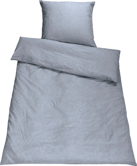 SETEX Bettwäsche »Chambray«, (3 tlg.), in diversen Uni-Tönen