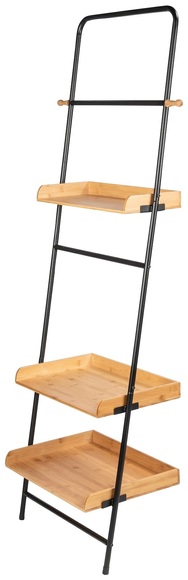 Wenko - Standregal Loft, Wohnregal, Badezimmerregal aus Bambus