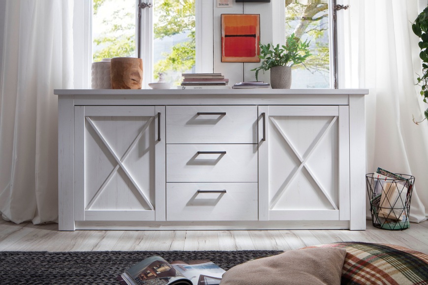 trendteam Sideboard »Georgia«, Diagonale Sprossen
