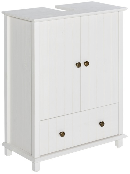 Home affaire Waschbeckenunterschrank »Vili«, Badezimmerschrank, Unterschrank, Badunterschrank, Breite 60 cm, Massivholz