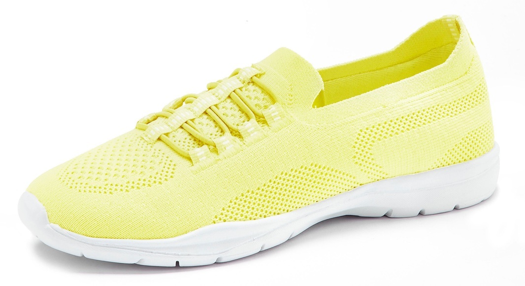 LASCANA Sneaker, Slip In bequem zum Reinschlüpfen aus leichtem Meshmaterial