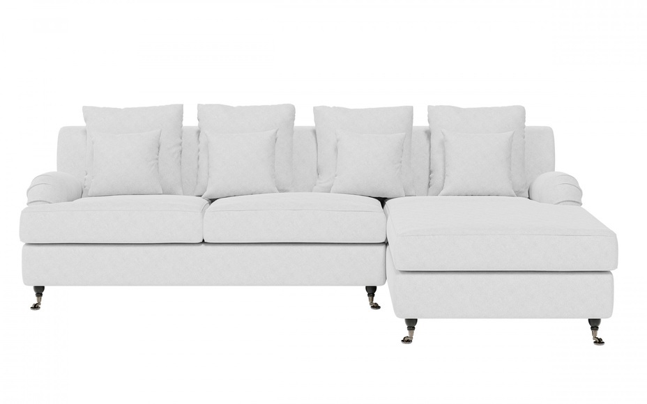Guido Maria Kretschmer Home&Living Ecksofa »NORIN«, (2 St.), zwei Fussarten: vorne - Rollen, hinten - Holzfüsse