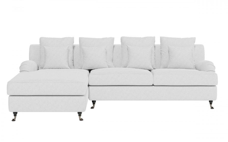 Guido Maria Kretschmer Home&Living Ecksofa »NORIN«, (2 St.), zwei Fussarten: vorne - Rollen, hinten - Holzfüsse