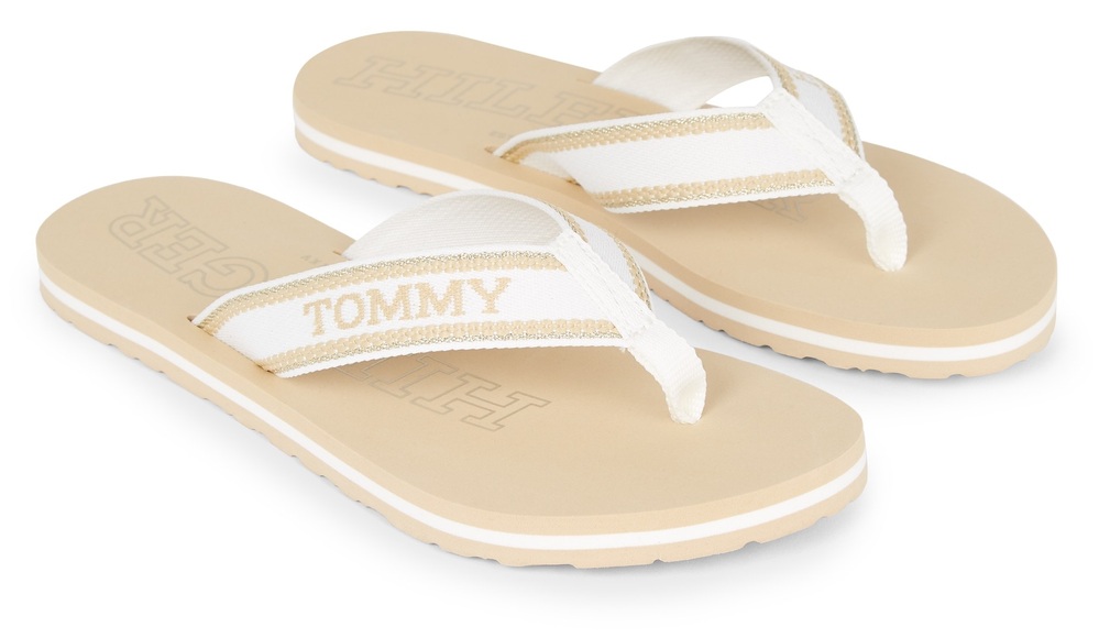 Tommy Hilfiger Zehentrenner »HILFIGER BEACH SANDAL«