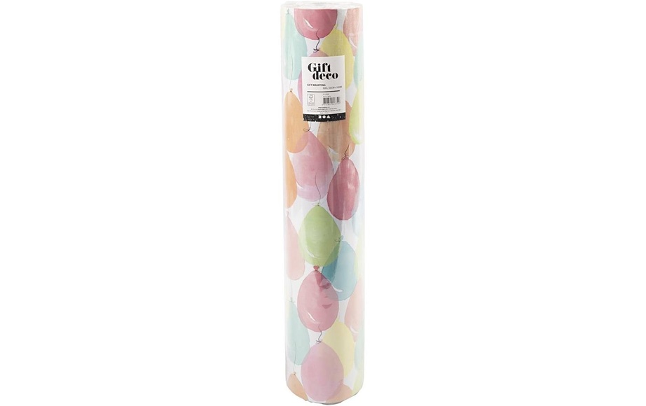 Creativ Company Geschenkpapier 50 cm x 100 m, Luftballons