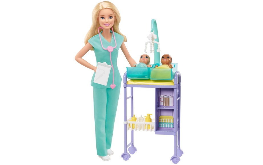 Barbie Kinderärztin Puppe und Spielset