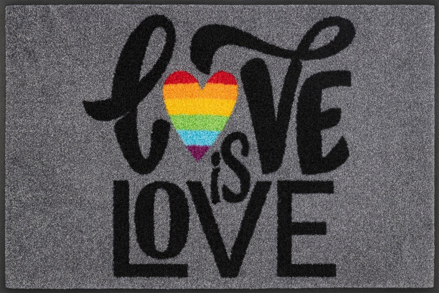 wash+dry by Kleen-Tex Fussmatte »Love is Love«, rechteckig