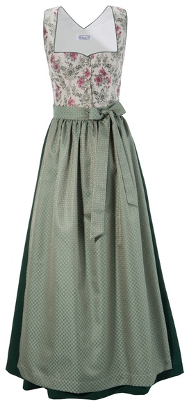 Hannah Dirndl, (2 tlg.), Damen, lang mit herzförmigem Ausschnitt
